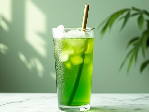 얼음이 가득 담긴 시원한 아이스 마차